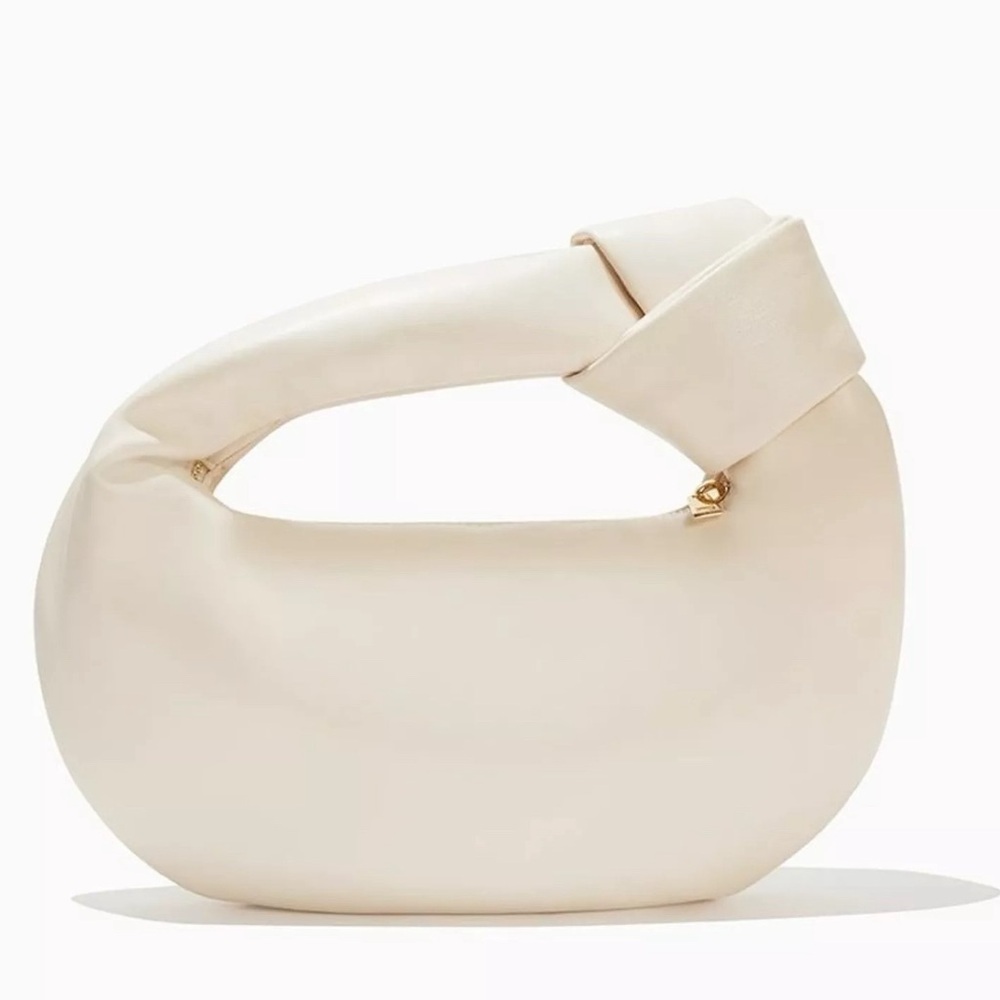 Melie Bianco Alexandra Cream Vegan Top Handle Bag
